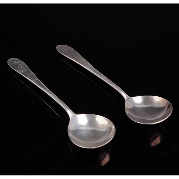 A Pair of International Silver Co. Silver-Plated Spoons