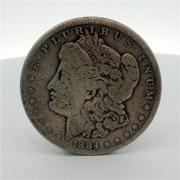 1884 US One Dollar Morgan Silver Dollar, Circulated