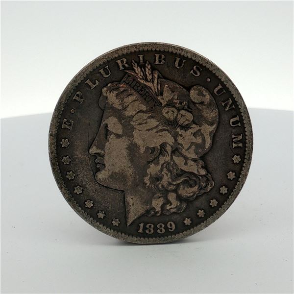 1889 US Morgan Silver Dollar Coin Circulated