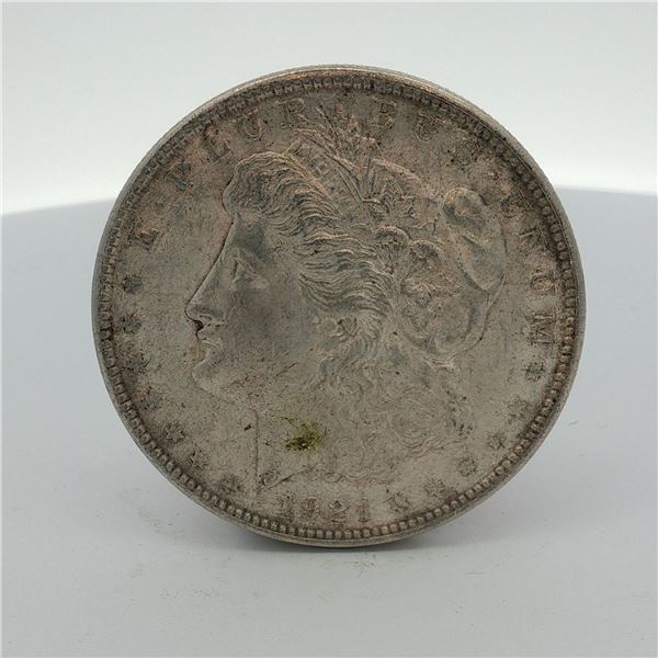 1921 US One Dollar Morgan Silver Dollar, Circulated
