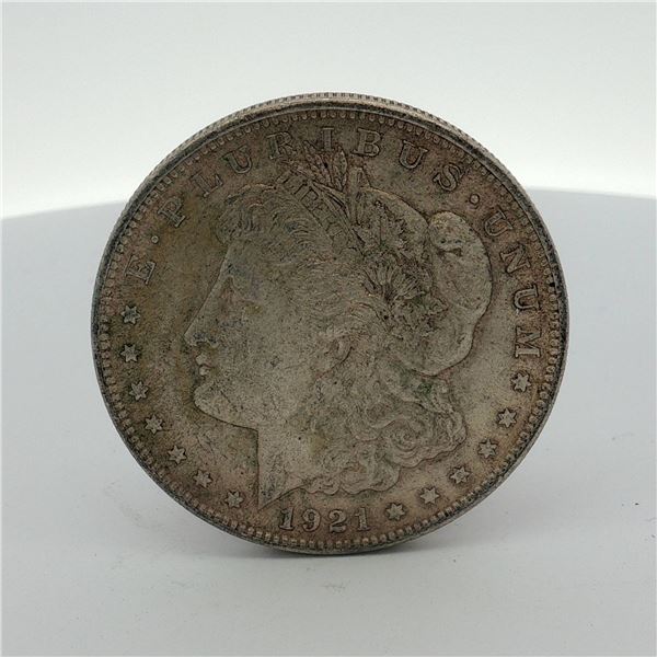 1921 US One Dollar Morgan Silver Dollar, Circulated