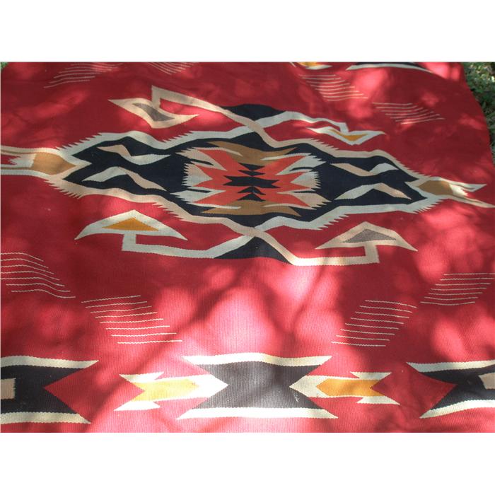Antique Native American Wool Hand Woven Blanket