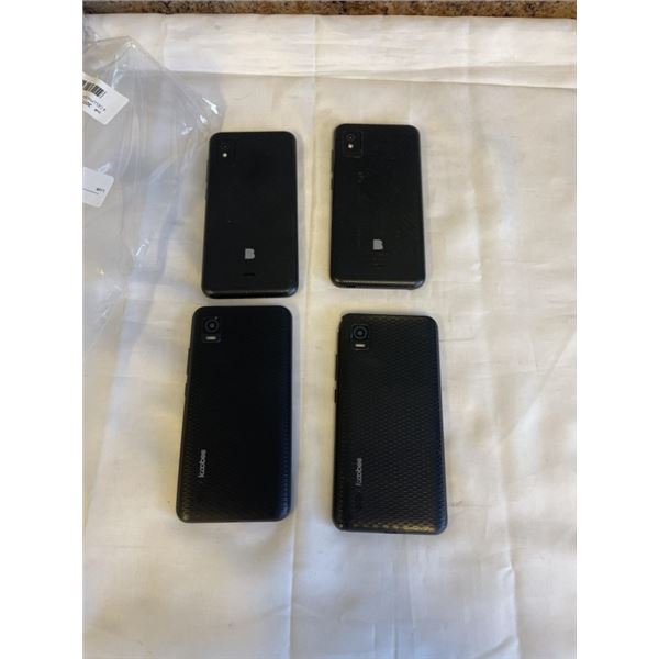 4 CELLPHONES. 2 FROM KOOBEE
