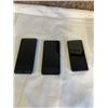 Image 2 : 3 CELLPHONES INCLUDING AN XPERIA AND 2 AQUOS. ONE IS A SILVERSHARP AQUOS SENSE3 BASIC SHV48