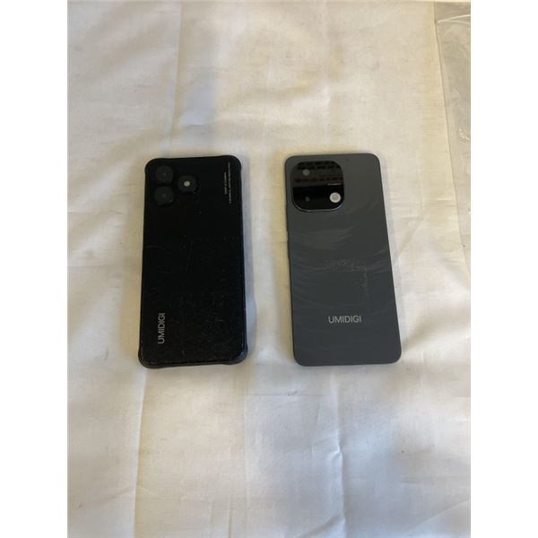 2 UMIDIGI PHONES INCLUDING A GRAY UMIDIGI G9T SMARTPHONE AND UMIDIGI G5