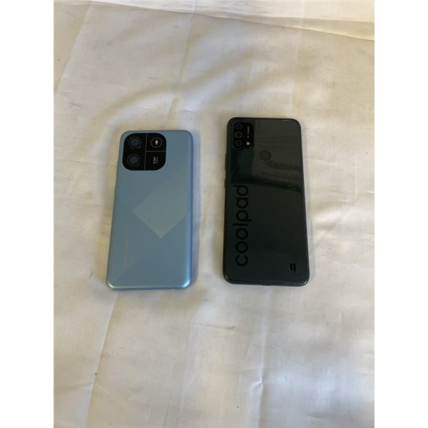 2 CELLPHONES. 1 FROM COOLPAD, 1 FROM BLACKVIEW