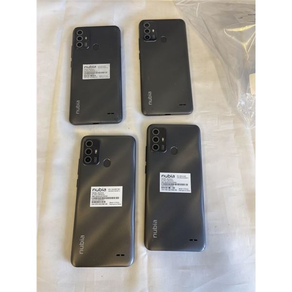 4 NUBIA A75 CELLPHONES MODEL Z6255CA
