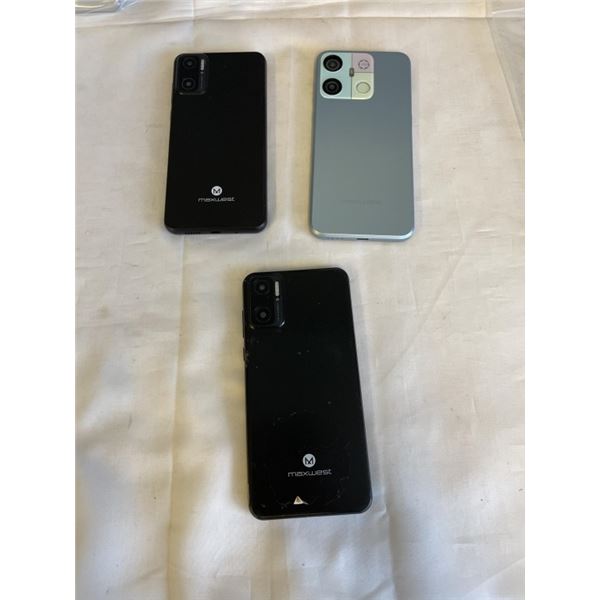 3 MAXWEST PHONES INCLUDING A MAXWEST GRAVITY G64