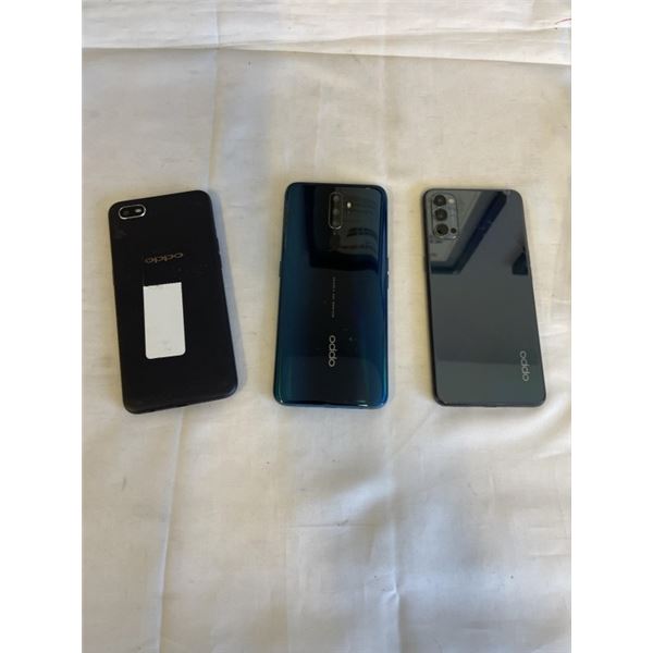 3 OPPO CELLPHONES INCLUDING A1K AND RENO4