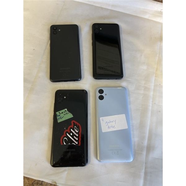 4 SAMSUNG GALAXY AO4E SMARTPHONES