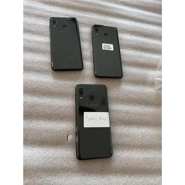 3 SAMSUNG GALAXY A20 SMARTPHONES