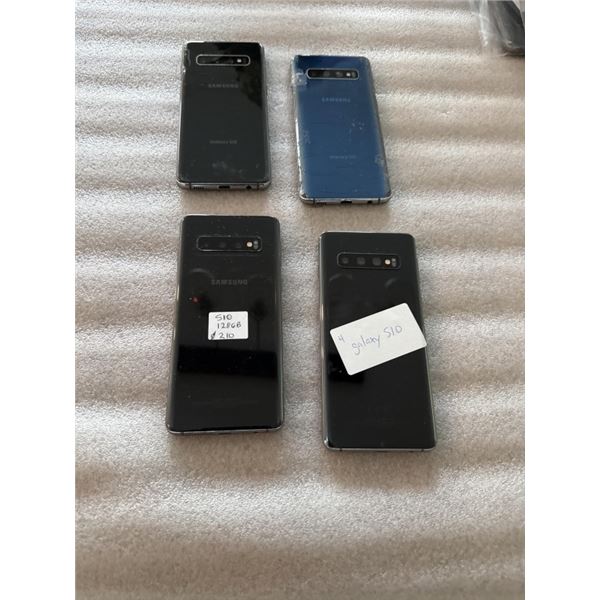 4 SAMSUNG GALAXY S10 SMARTPHONES