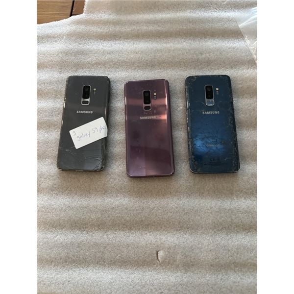3 SAMSUNG GALAXY S9 PLUS SMARTPHONES