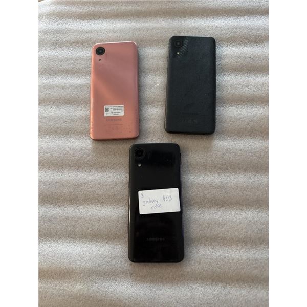 3 SAMSUNG GALAXY A03 CORE SMARTPHONES