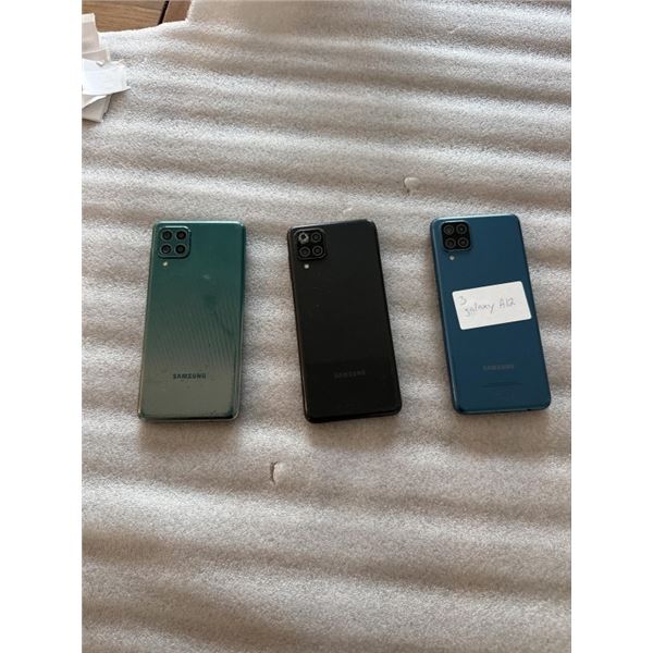 3 SAMSUNG GALAXY A12 SMARTPHONES