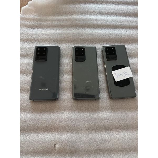 3 SAMSUNG GALAXY S20 ULTRA SMARTPHONES