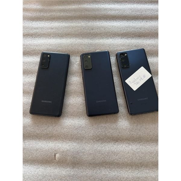 3 SAMSUNG GALAXY S20 FE 5G SMARTPHONES