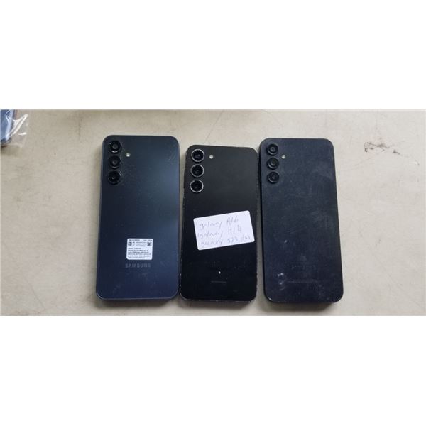 SAMSUNG GALAXY S23 PLUS, SAMSUNG GALAXY A16, AND  GALAXY A14 SMARTPHONES