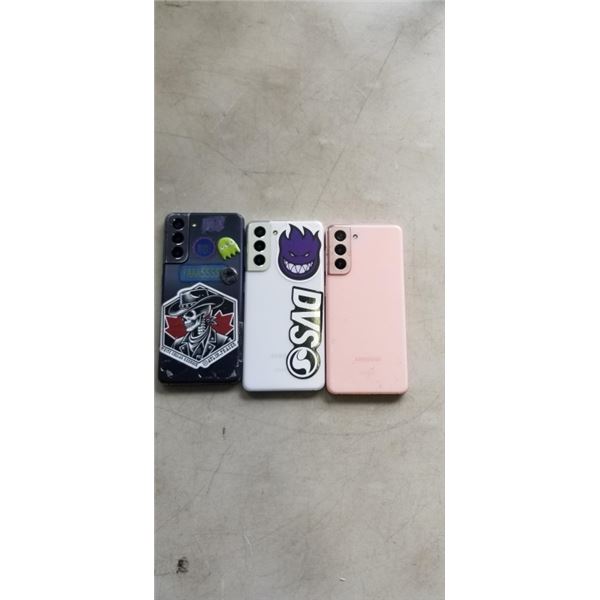 3 SAMSUNG GALAXY S21 5G SMATPHONES