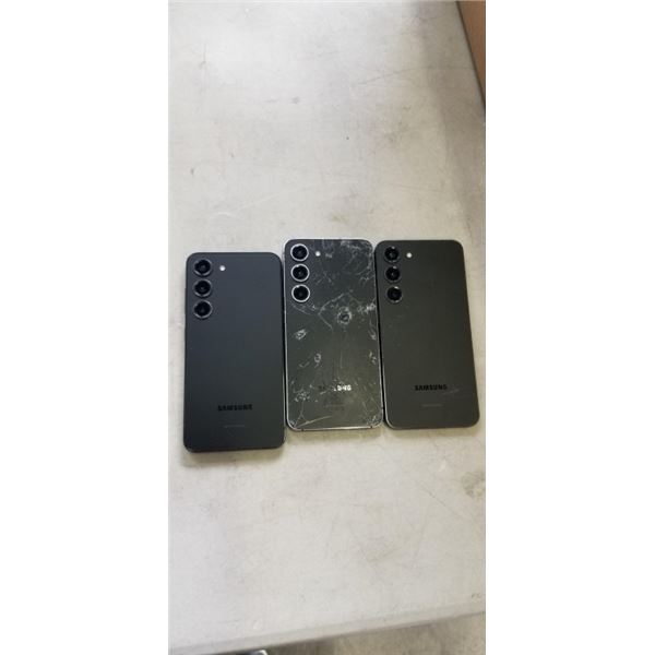 3 SAMSUNG GALAXY S23 SMARTPHONES