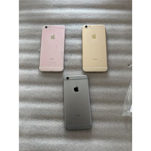 APPLE IPHONE 6 PLUS, AND 2 APPLE IPHONE 6S PLUS PHONES