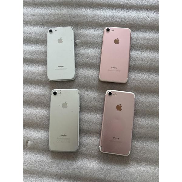 4 APPLE IPHONE 7 PHONES