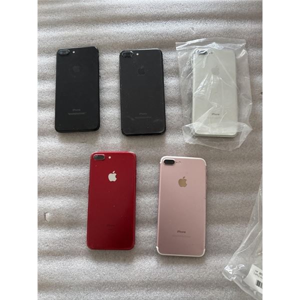 5 APPLE IPHONE 7 PLUS PHONES
