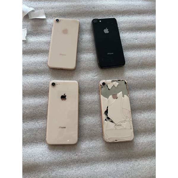 4 APPLE IPHONE 8 SMARTPHONES