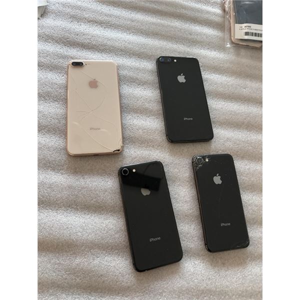 2 APPLE IPHONE 8 PLUS AND 2 APPLE IPHONE 8 SMARTPHONES