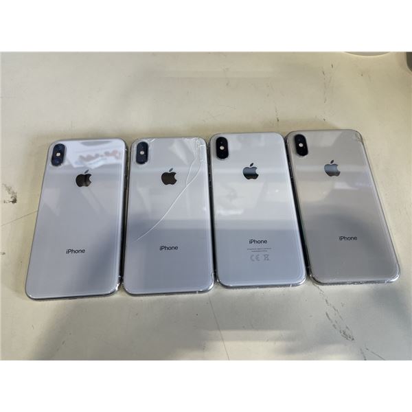 3 APPLE IPHONE X, AND 1 APPLE IPHONE XS SMARTPHONES