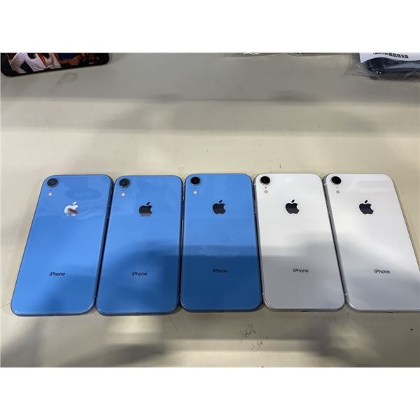 5 APPLE IPHONE XR SMARTPHONES