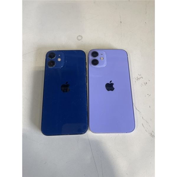 2 APPLE IPHONE 12 MINI SMARTPHONES
