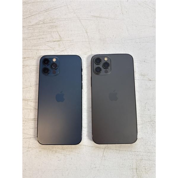 2 APPLE IPHONE 12 PRO SMARTPHONES