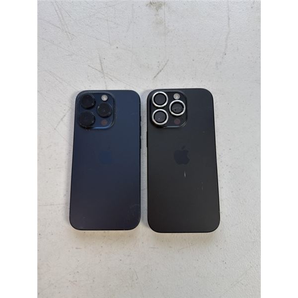 2 APPLE IPHONE 15 PRO SMARTPHONES