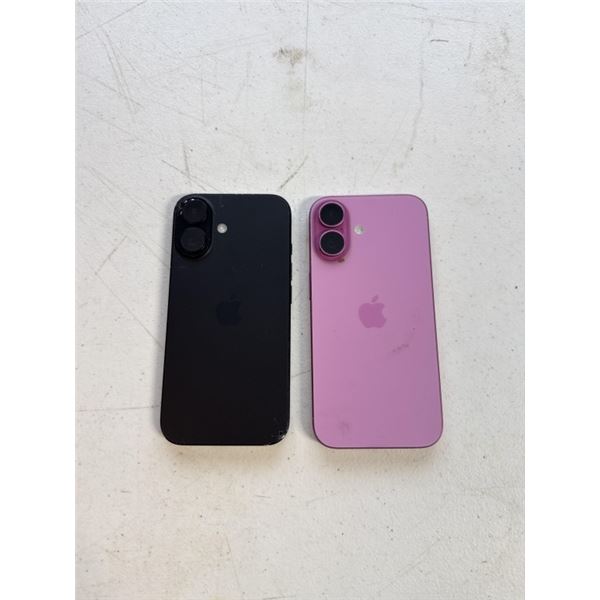 2 APPLE IPHONE 16 SMARTPHONES
