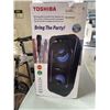 Image 3 : TOSHIBA TY-ASC65B WIRELESS BLUETOOTH PARTY SPEAKER W/ WIRELESS MIC - TESTED WORKING, RETAIL $189