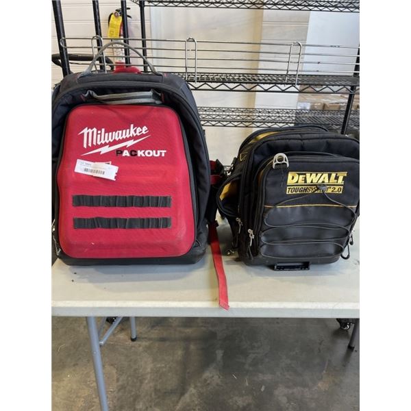 MILWAUKEE AND DEWALT TOOL BAGS