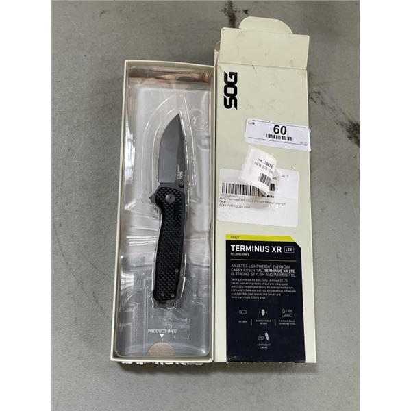 NEW SOG TERMINUS XR LTE FOLDING KNIFE