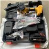Image 2 : NEW 6" HANDHELD CORDLESS CHAINSAW WITH 2 BATTERIES CHARGE CORD AND 2 CHAINS