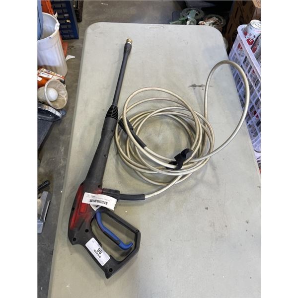 KOBALT PRESSURE WASHER WAND AND HOSE