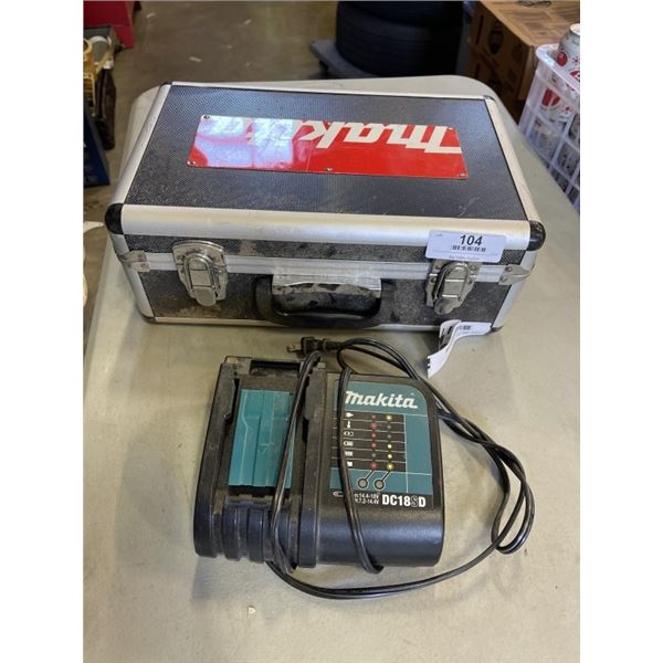 MAKITA BATTERY CHARGER AND HARDSIDE TOOL CASE