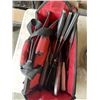 Image 4 : TOOL BAG OF ASSORTED KNIVES AND LARGE LOT OF NEW PAINT BRUSHES