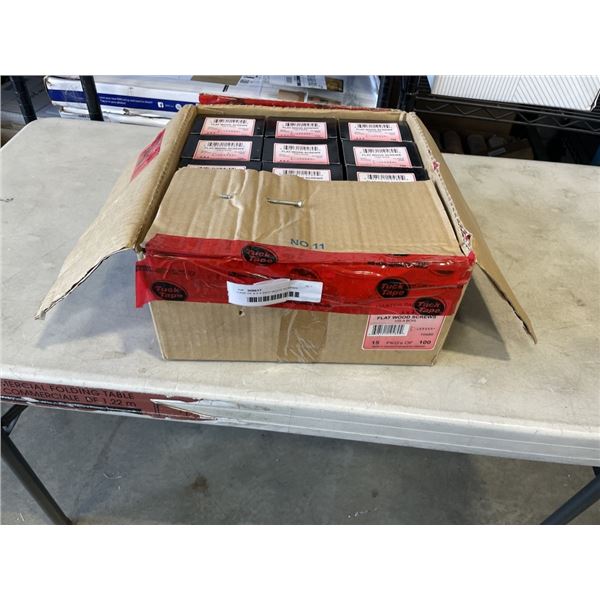 CASE OF 8 X 4 INCH WOOD SCREWS