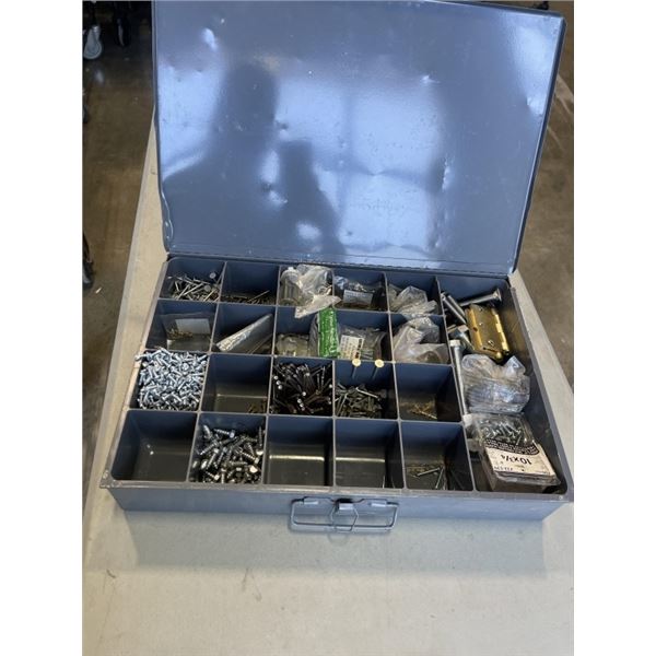 METAL CASE W/ ASSORTED SCREWS