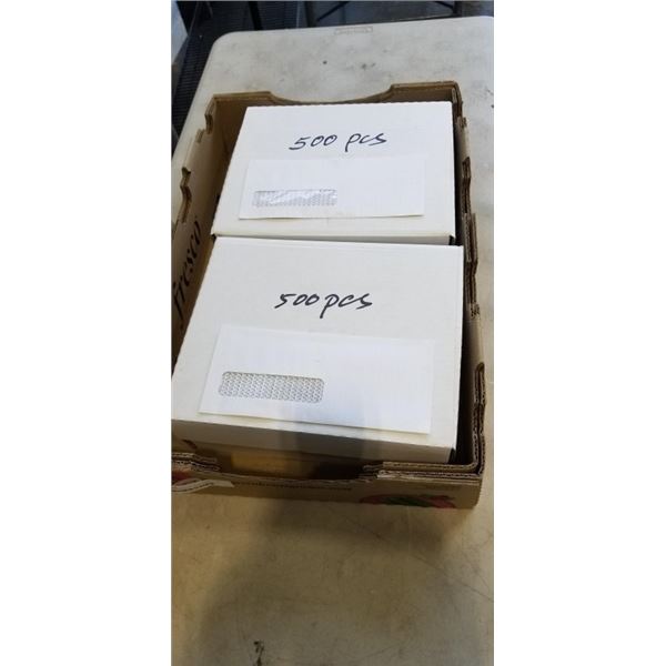 TRAY OF NEW WINDOW ENVELOPES