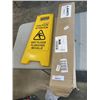 Image 1 : EMERGENCY DOOR PUSH BAR AND WET FLOOR SIGN