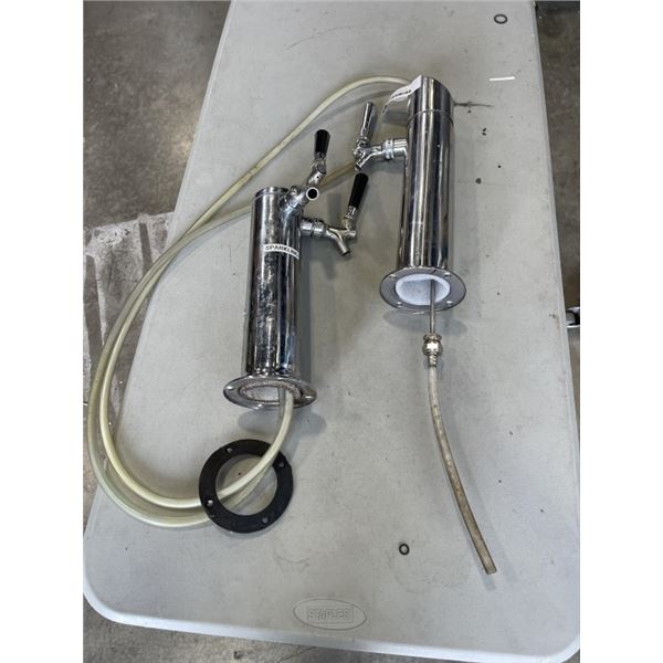 2 STAINLESS LIQUID DISPENSERS