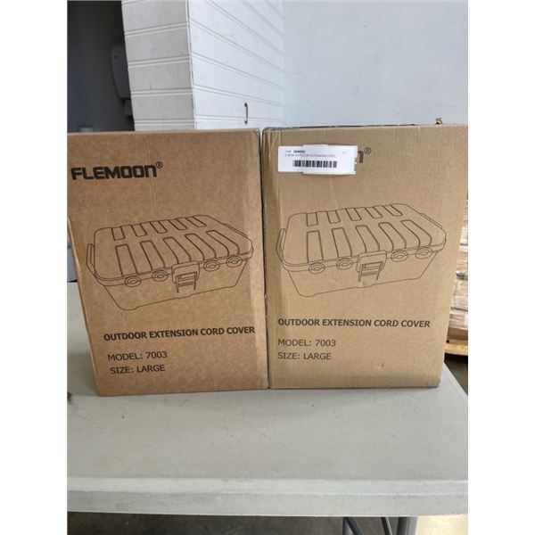 2 NEW OUTDOOR EXTENSION CORD COVERS