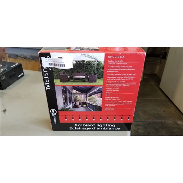 CASE OF OUTDOOR STRING LIGHTS