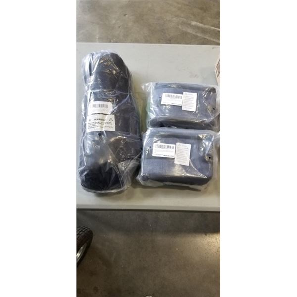 2 CAT TRAVEL LITTER BOXES AND NEW CAT TENT